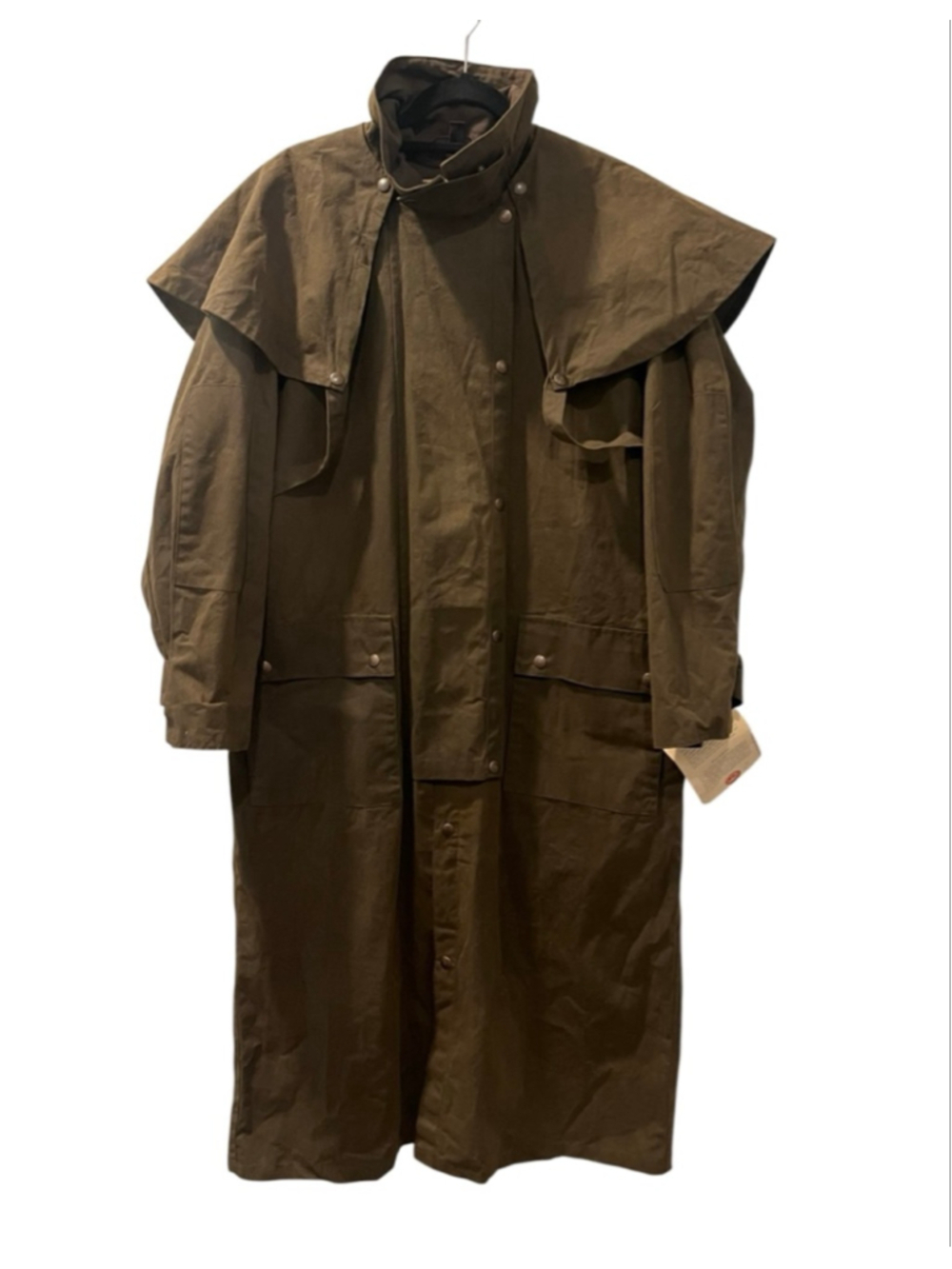 Vintage Australian Outback NWT Waxed Cotton Drover Duster Riding Coat Med
